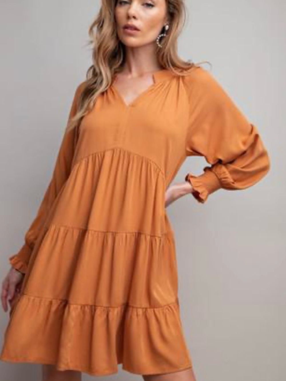 NWT Easel Tiered Relaxed Fit Sienna Dress  Size 3X